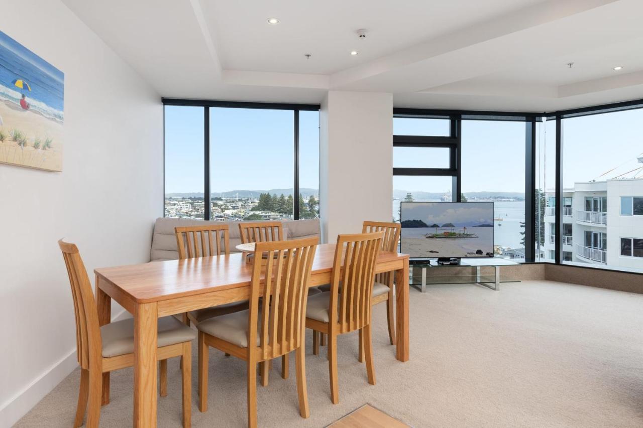 דירות מאונט מאונגאנוי Superb Elevated Views Of Harbour With Heated Pool, Gym & Parking מראה חיצוני תמונה