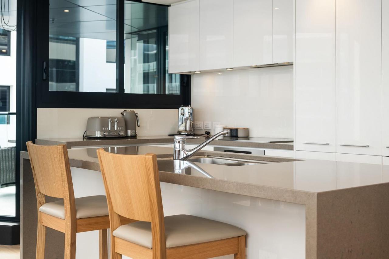 דירות מאונט מאונגאנוי Superb Elevated Views Of Harbour With Heated Pool, Gym & Parking מראה חיצוני תמונה