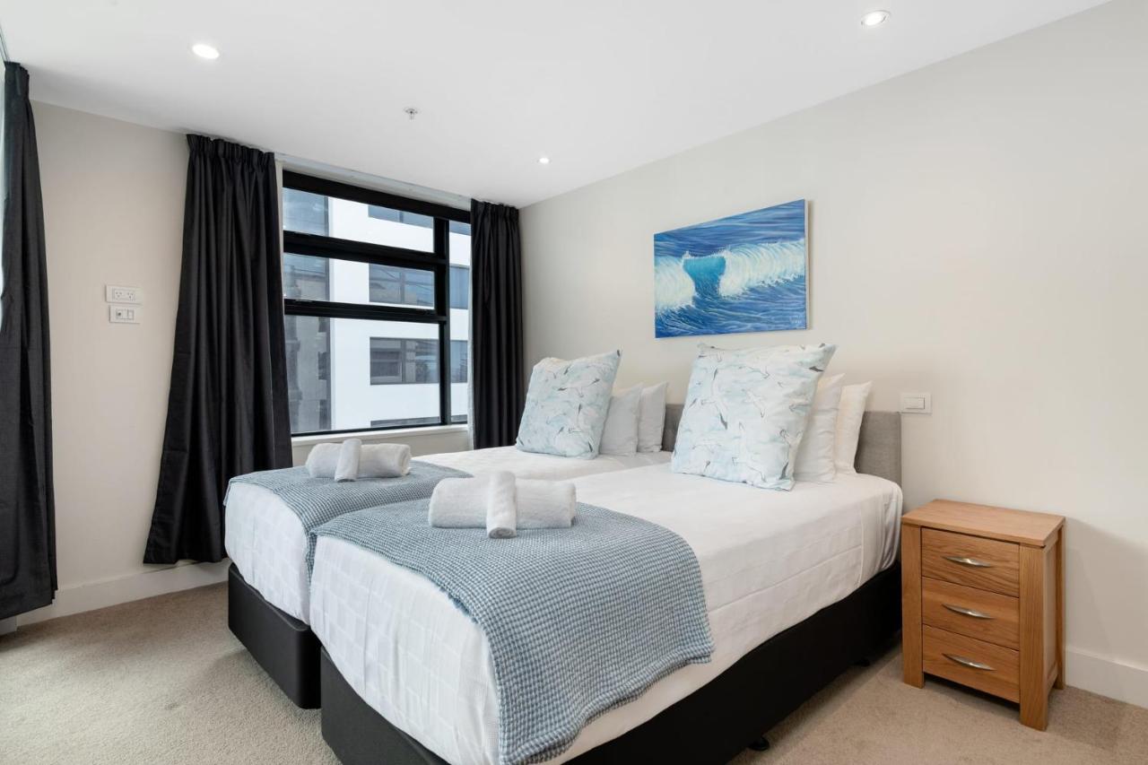דירות מאונט מאונגאנוי Superb Elevated Views Of Harbour With Heated Pool, Gym & Parking מראה חיצוני תמונה