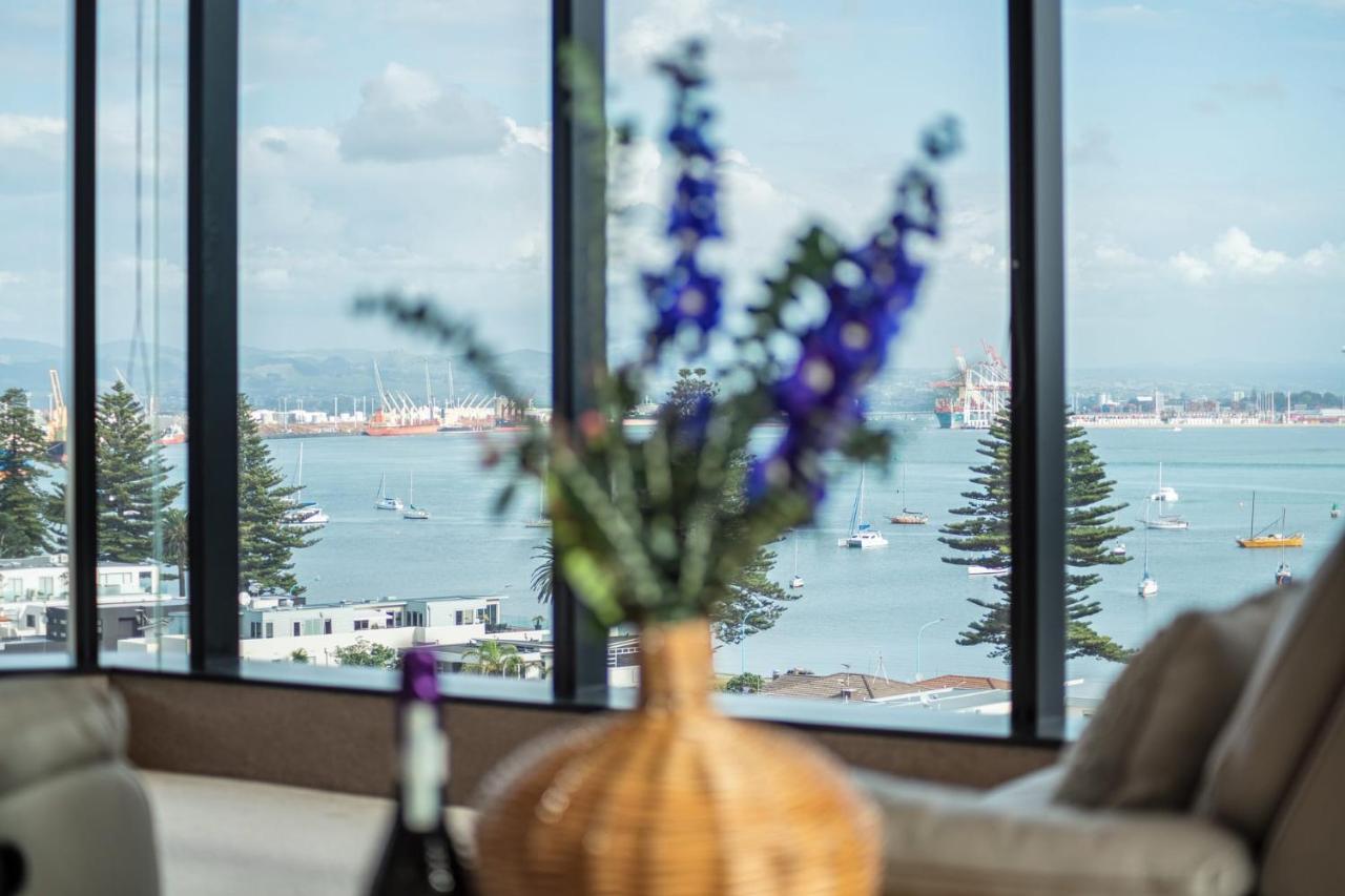 דירות מאונט מאונגאנוי Superb Elevated Views Of Harbour With Heated Pool, Gym & Parking מראה חיצוני תמונה